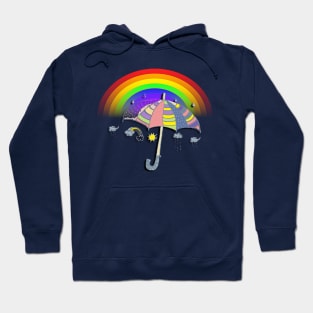 Rainbow of Hope, Cute Happy Inspirational Shirts & Gifts Hoodie